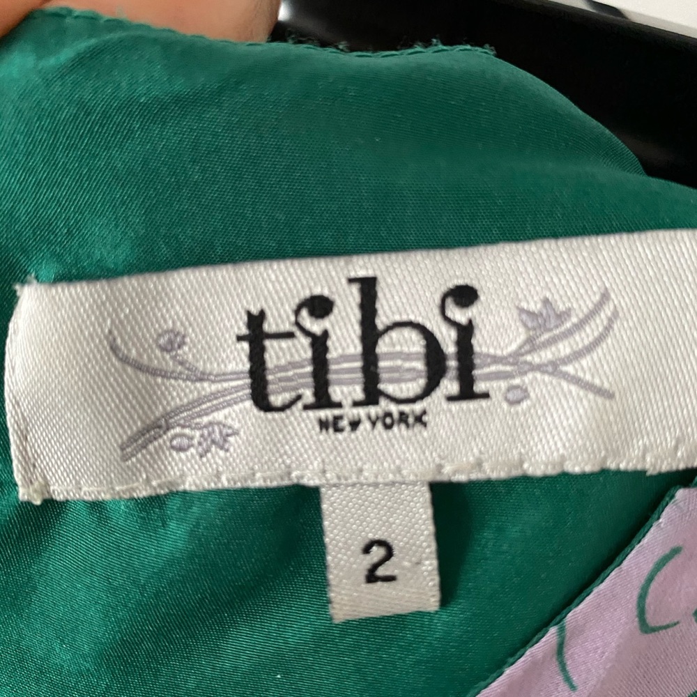 TIBI mini silk floral dress - Picture 3 of 4